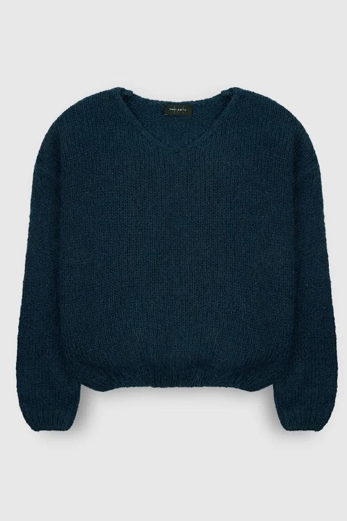 Teddy Smith Pull col V P-MOLLY JR TOTAL NAVY TOTALNAVY Outlet