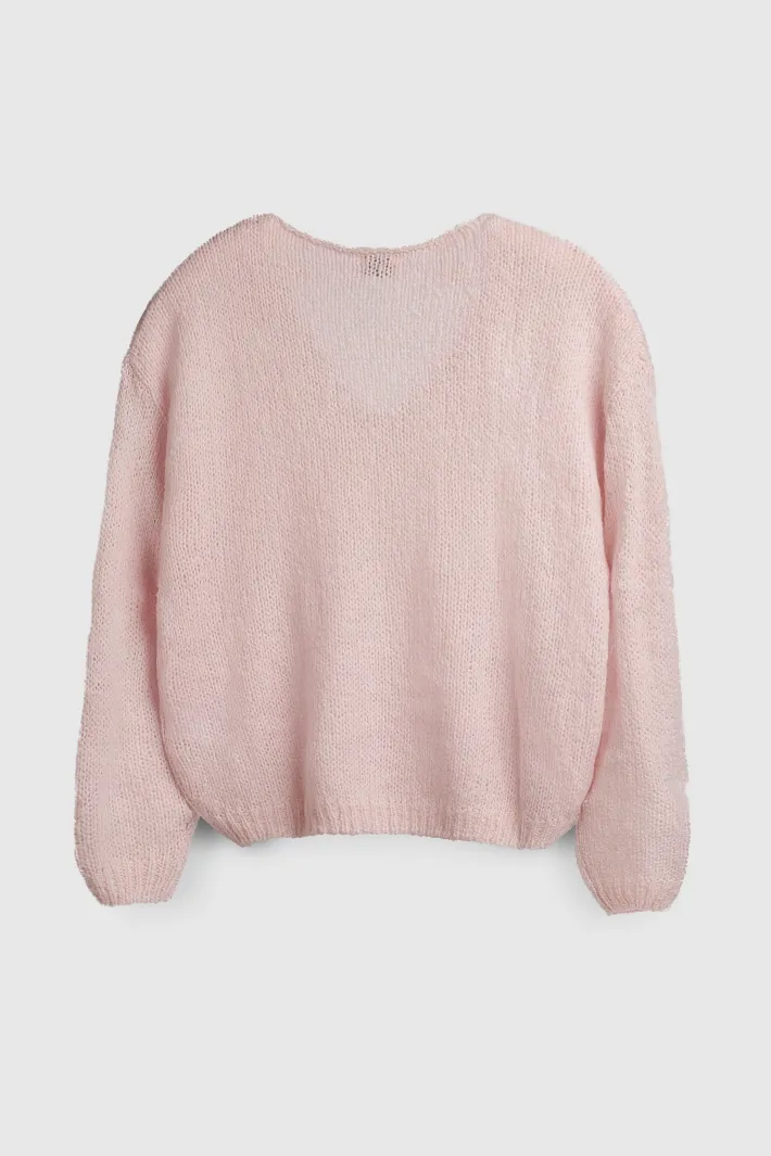 Teddy Smith Pull col V P-MOLLY PINK BLOOM PINKBLOOM Discount