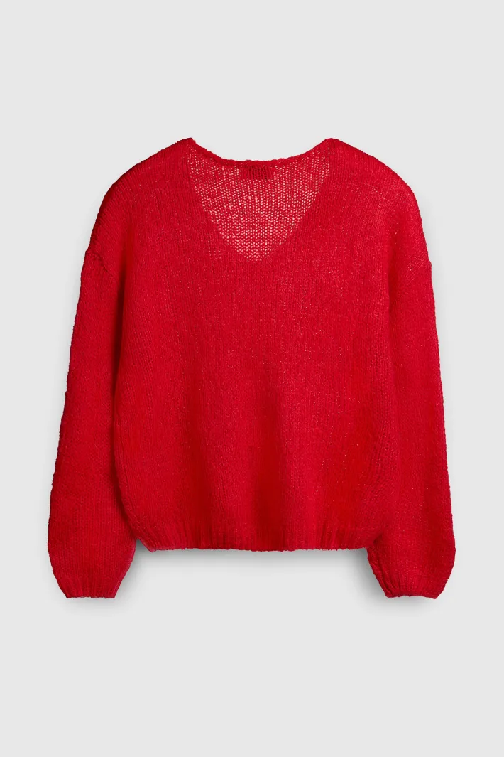 Teddy Smith Pull col V P-MOLLY PUR RED PURRED Online