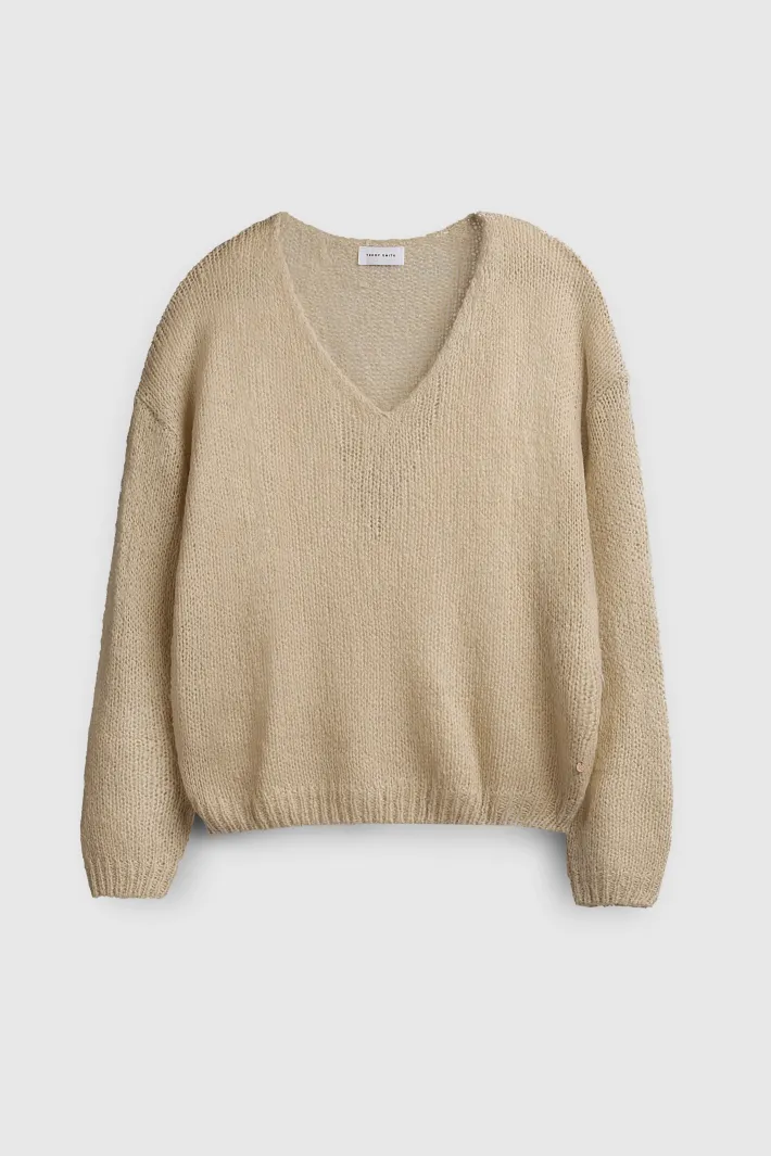 Teddy Smith Pull col V P-MOLLY SOFT GREGE CHINE SOFTGREGECHINE Online