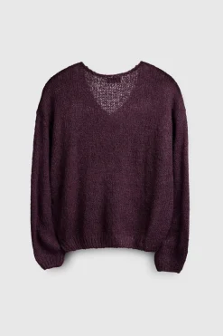 Teddy Smith Pull col V P-MOLLY TRUE PURPLE TRUEPURPLE Discount