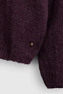 Teddy Smith Pull col V P-MOLLY TRUE PURPLE TRUEPURPLE Discount