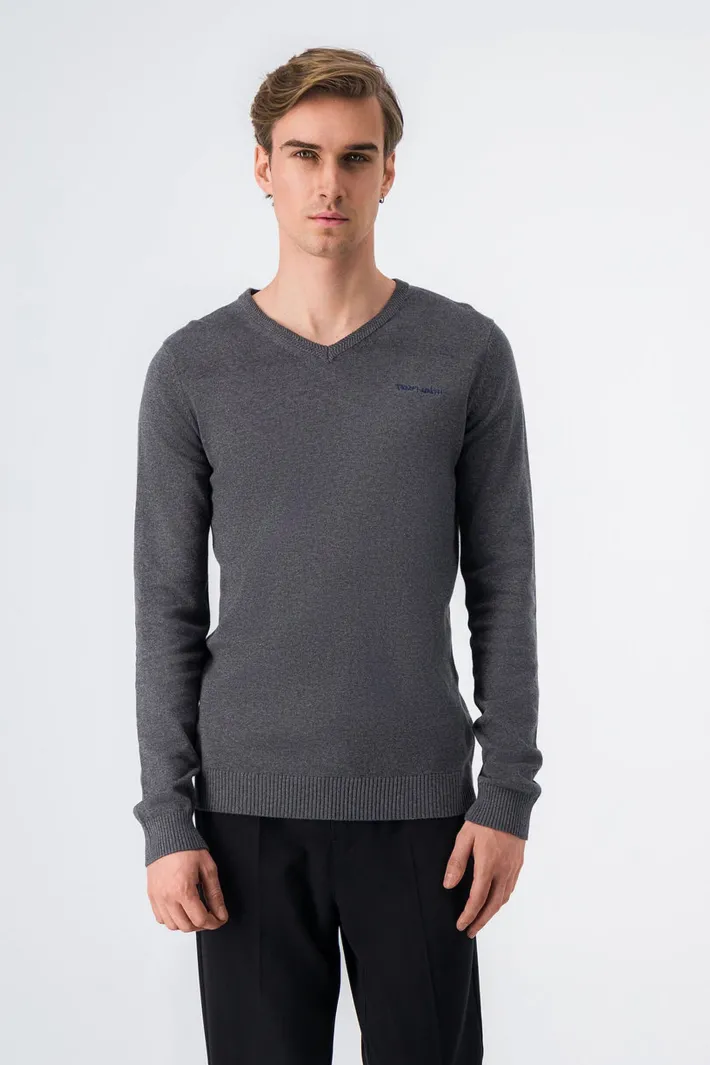 Teddy Smith Pull col V PULSER 2 ANTHRACITE CHINE ANTHRACITECHINE Store