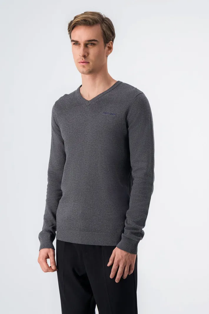 Teddy Smith Pull col V PULSER 2 ANTHRACITE CHINE ANTHRACITECHINE Store