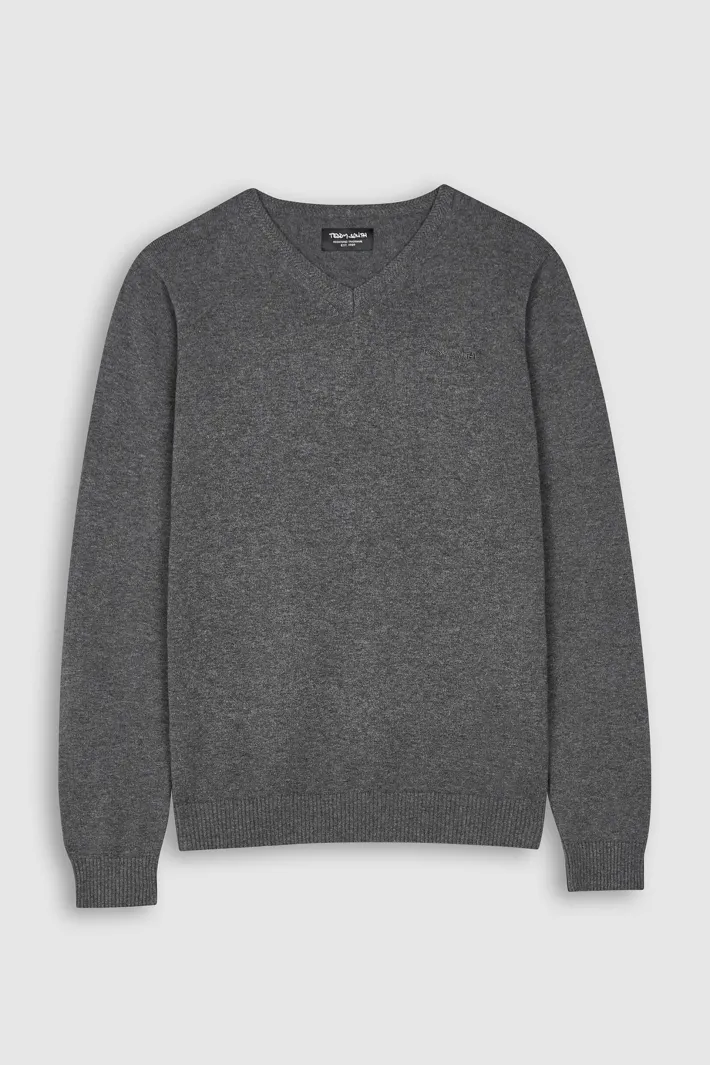 Teddy Smith Pull col V PULSER 2 ANTHRACITE CHINE ANTHRACITECHINE Store