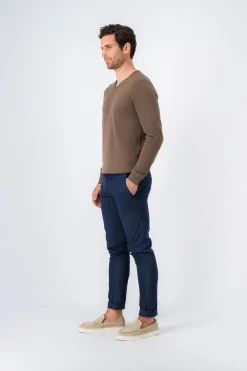 Teddy Smith Pull col V PULSER 2 CHATAIN Outlet