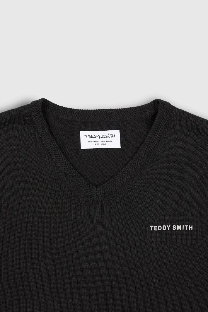 Teddy Smith Pull col V PULSER 3 NOIR Clearance
