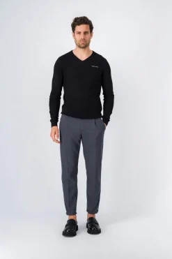 Teddy Smith Pull col V PULSER 2 NOIR Best Sale