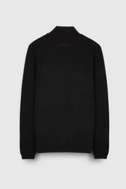 Teddy Smith Pull col zippé P-MARTY 2 CHARBON New