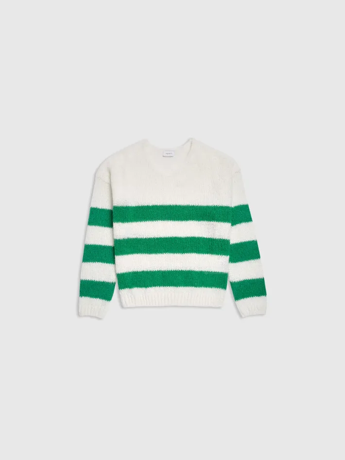 Teddy Smith Pull P-MOLLY STRIPES JR MIDDLE WHITE Discount
