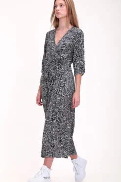 Teddy Smith Robe cache-cœur R-MEGUY DARK NAVY PRINT Best Sale