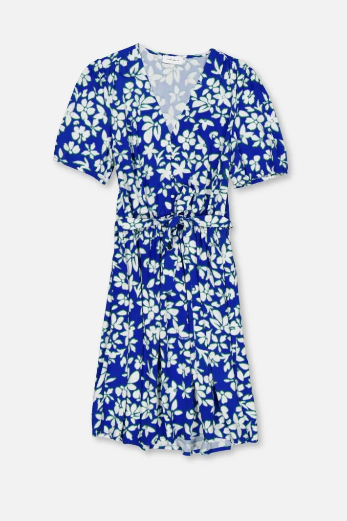 Teddy Smith Robe imprimée manches courtes ALBA ROYAL PRINT Cheap