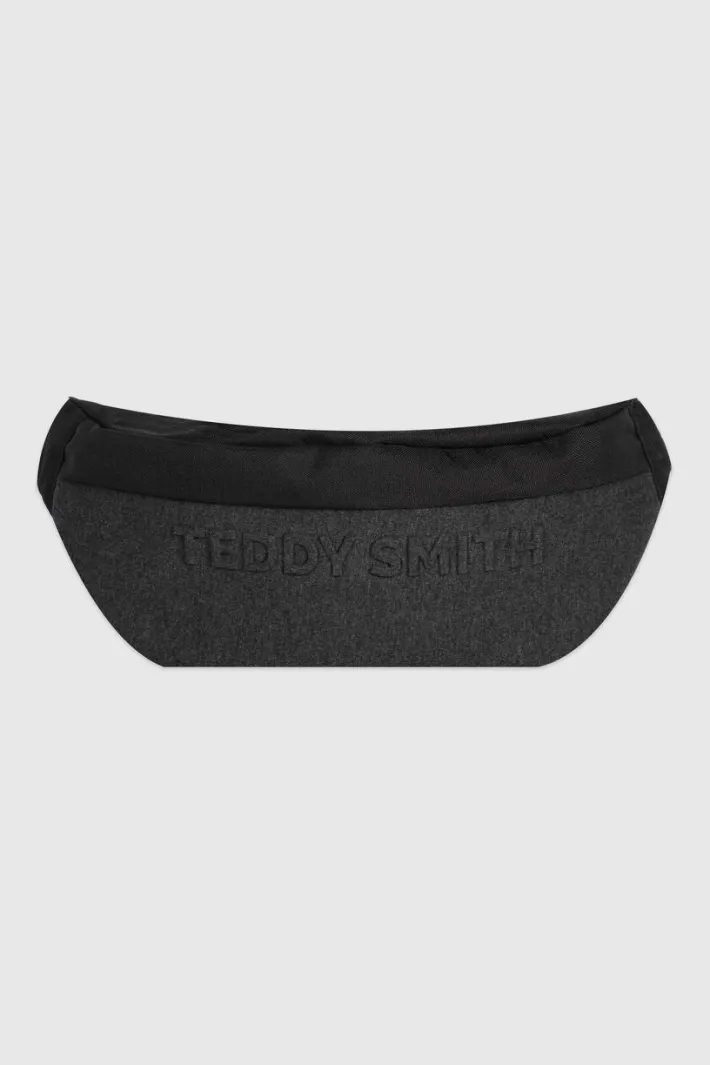 Teddy Smith Sac banane en tissu recyclé SCOOP MELANGE BLACK MELANGEBLACK Shop