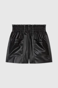 Teddy Smith Short simili cuir MILO JR NOIR Flash Sale