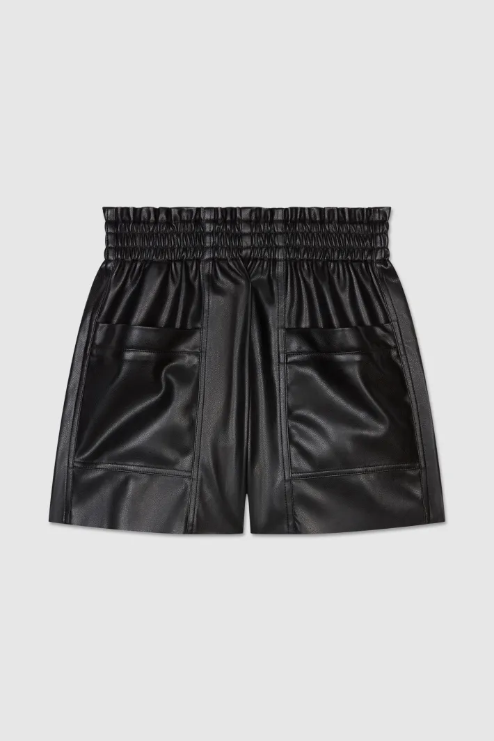 Teddy Smith Short simili cuir MILO JR NOIR Flash Sale
