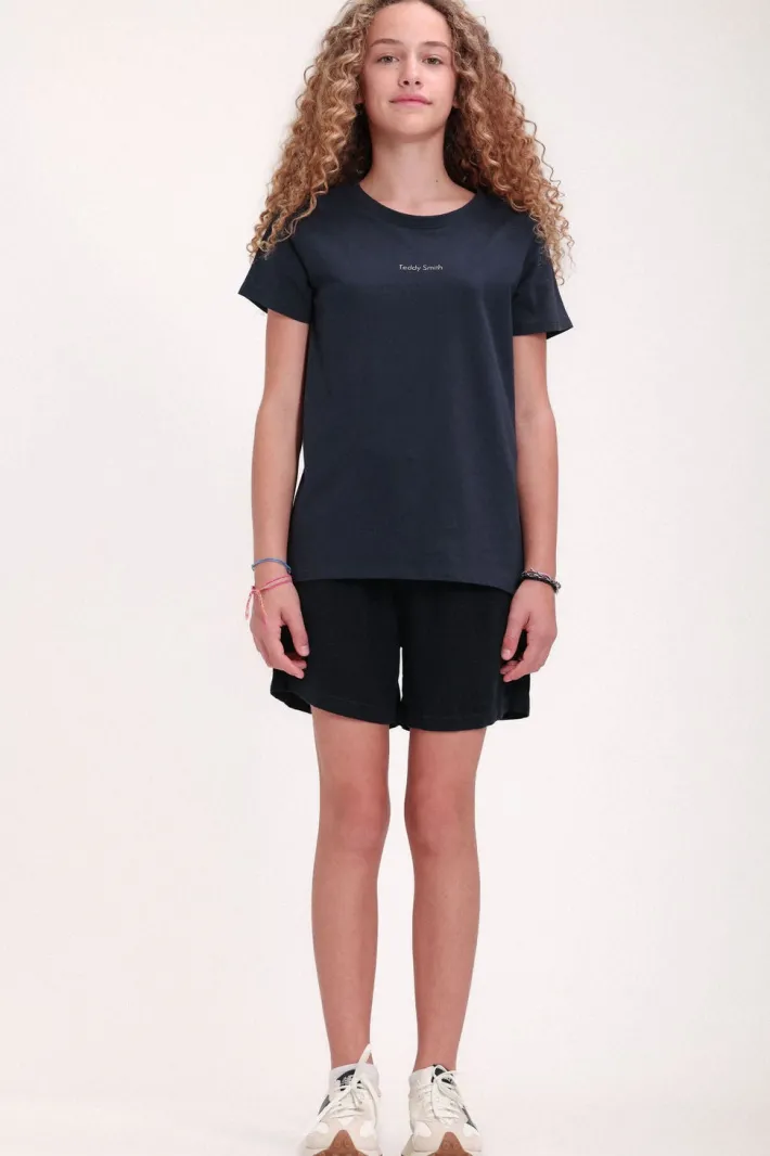 Teddy Smith Short taille élastiquée S-SUZIE JR LINEN TOTAL NAVY TOTALNAVY Fashion