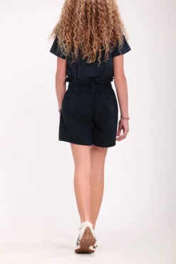 Teddy Smith Short taille élastiquée S-SUZIE JR LINEN TOTAL NAVY TOTALNAVY Fashion