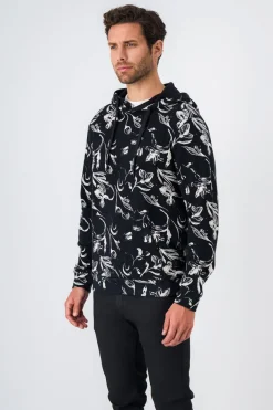 Teddy Smith Sweat à capuche à motif LANE HOODY CHARBON Store