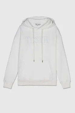 Teddy Smith Sweat à capuche ALIX M HOODY BLANC Clearance