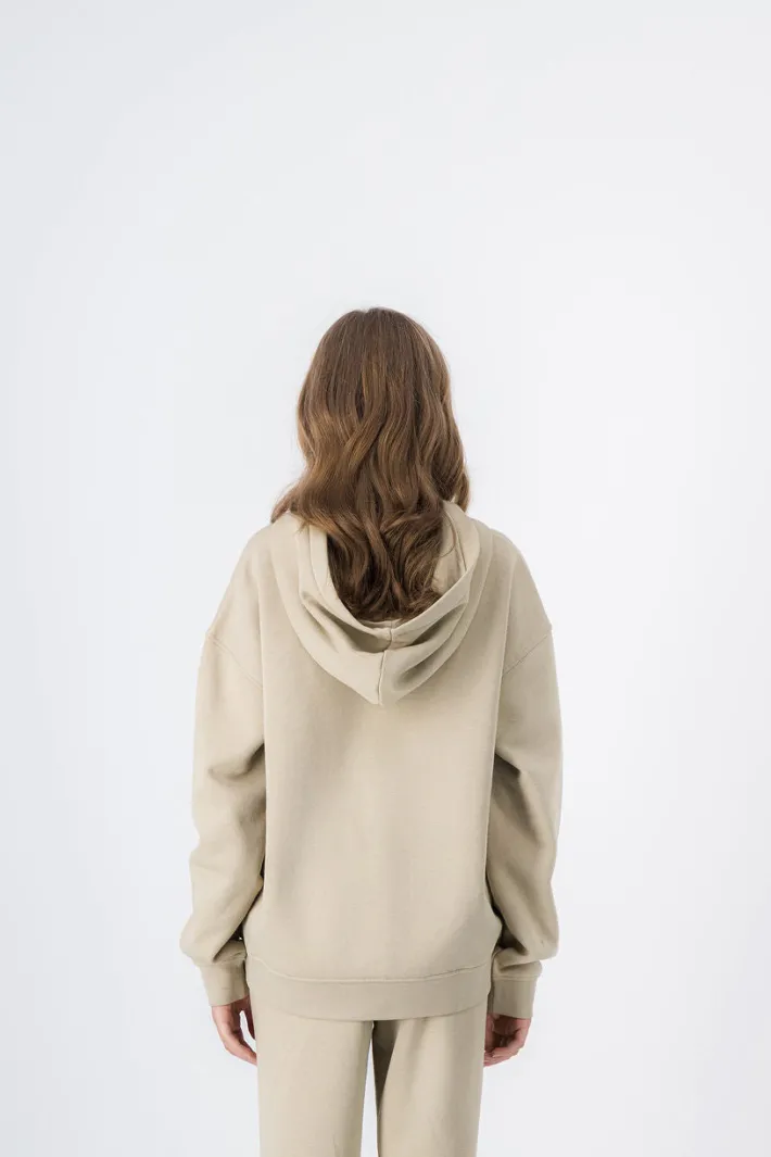 Teddy Smith Sweat à capuche ALYSON JR BEIGE Discount