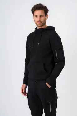 Teddy Smith Sweat à capuche DRIVE HOODY CHARBON Clearance