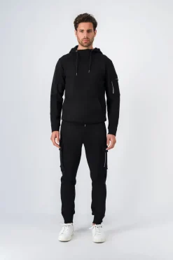 Teddy Smith Sweat à capuche DRIVE HOODY CHARBON Clearance