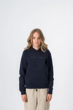 Teddy Smith Sweat à capuche NEW SOLY JR TOTAL NAVY/PRINT 1 TOTALNAVY/PRINT1 Cheap