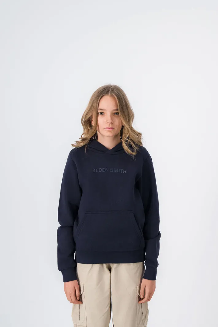 Teddy Smith Sweat à capuche NEW SOLY JR TOTAL NAVY/PRINT 1 TOTALNAVY/PRINT1 Cheap
