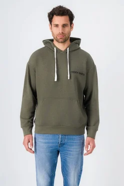 Teddy Smith Sweat à capuche REQUIRED HOODY TURBULENCE KAKI CHINE TURBULENCEKAKICHINE Cheap