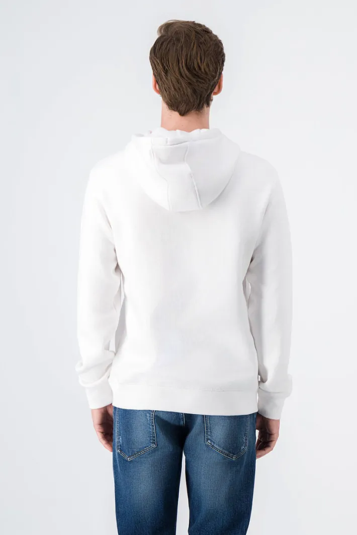 Teddy Smith Sweat à capuche SCRIPT HOODY BLANC Store