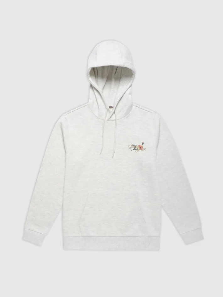 Teddy Smith Sweat à capuche S-EDIS HOODY BLANC IVOIRE CHINE Sale