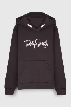 Teddy Smith Sweat à capuche S-EVRY HOODY JR CHARBON New