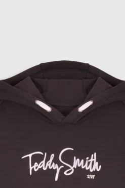 Teddy Smith Sweat à capuche S-EVRY HOODY JR CHARBON New