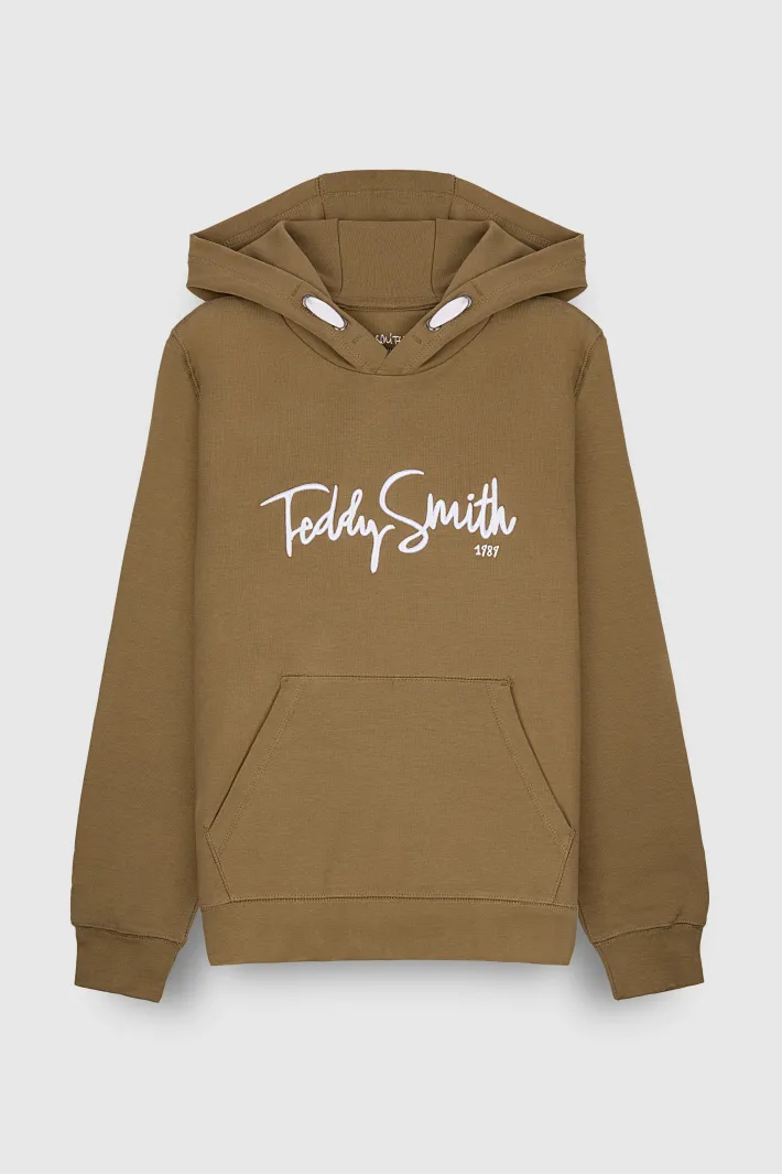 Teddy Smith Sweat à capuche S-EVRY HOODY JR CHATAIN Cheap