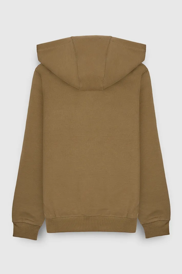 Teddy Smith Sweat à capuche S-EVRY HOODY JR CHATAIN Cheap