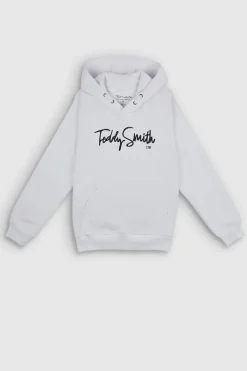 Teddy Smith Sweat à capuche S-EVRY HOODY JR BLANC New