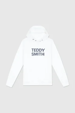 Teddy Smith Sweat à capuche SICLASS HOODY JR BLANC / MOTIF 1 Online