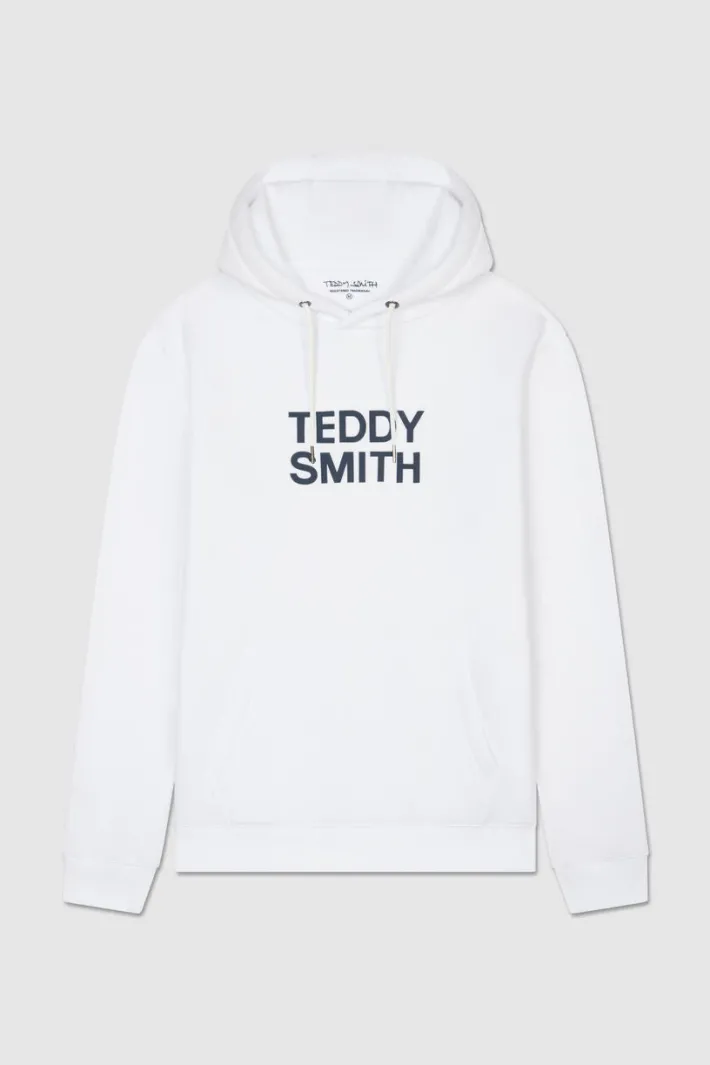 Teddy Smith Sweat à capuche SICLASS HOODY BLANC Shop