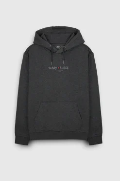 Teddy Smith Sweat à capuche S-JIM HOODY MELANGE BLACK MELANGEBLACK Fashion
