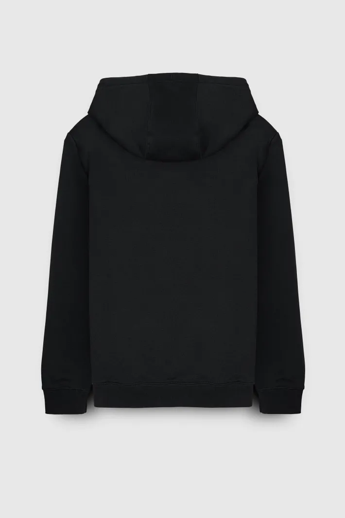 Teddy Smith Sweat à capuche S-JIM HOODY CHARBON Discount
