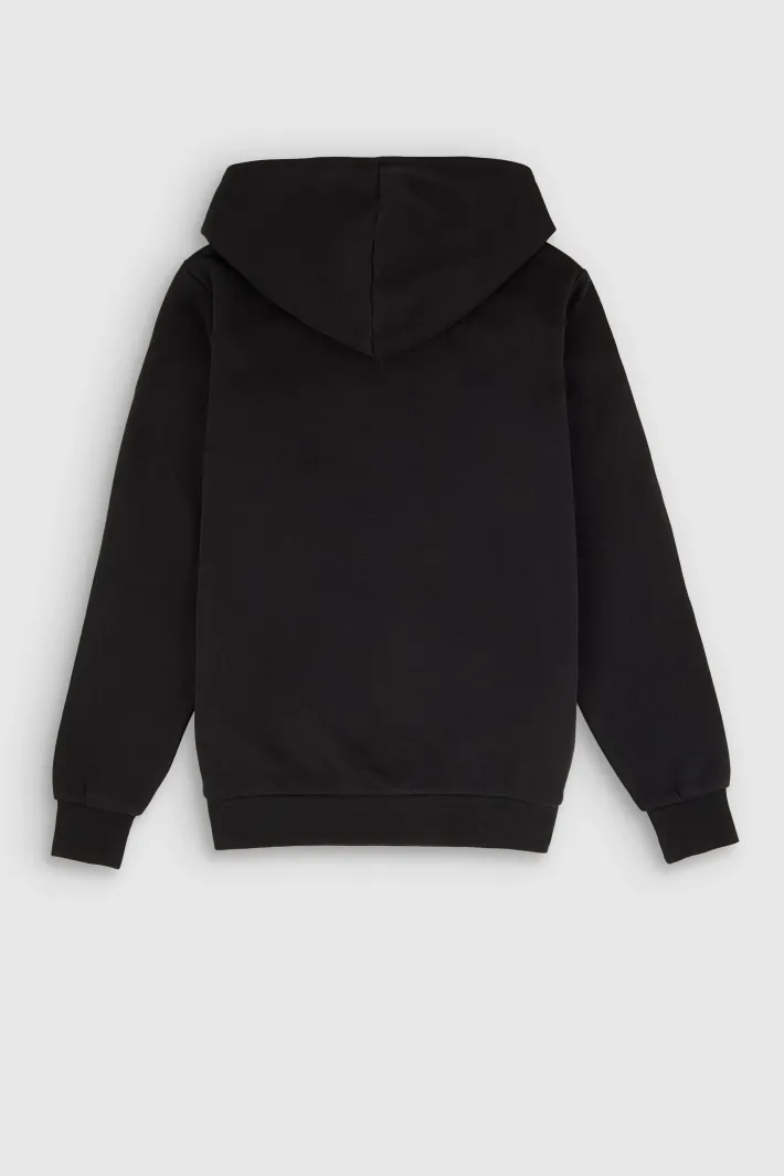 Teddy Smith Sweat à capuche S-NARK HOODY JR CHARBON Cheap