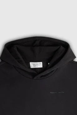 Teddy Smith Sweat à capuche S-NARK HOODY JR CHARBON Cheap