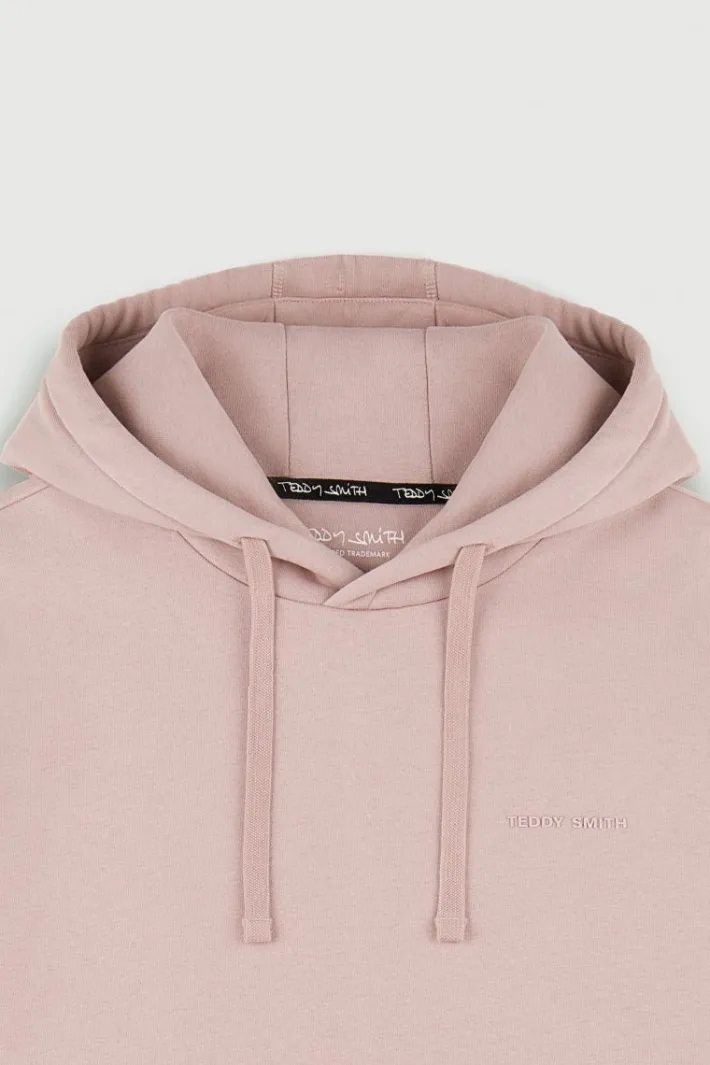 Teddy Smith Sweat à capuche S-NARK HOODY WOOD ROSE WOODROSE Hot