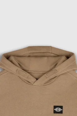 Teddy Smith Sweat à capuche S-SCRATCH HOODY CHATAIN Flash Sale