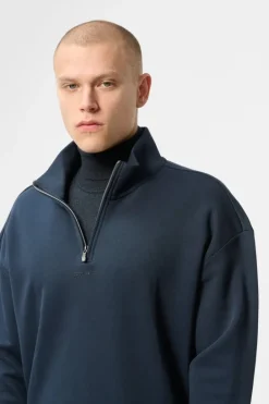 Teddy Smith Sweat col haut coupe large S-LOTEN TOTAL NAVY TOTALNAVY Shop