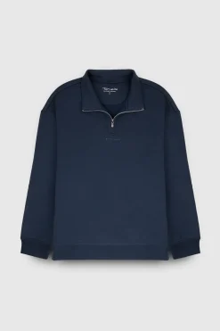 Teddy Smith Sweat col haut coupe large S-LOTEN TOTAL NAVY TOTALNAVY Shop