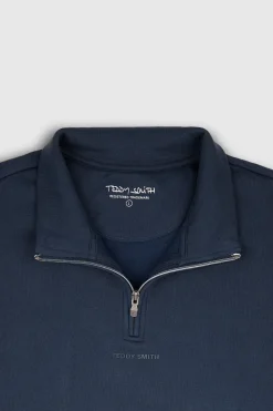 Teddy Smith Sweat col haut coupe large S-LOTEN TOTAL NAVY TOTALNAVY Shop
