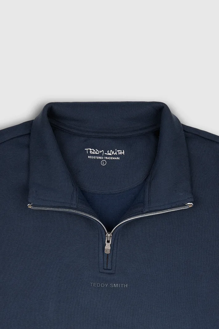 Teddy Smith Sweat col haut coupe large S-LOTEN TOTAL NAVY TOTALNAVY Shop