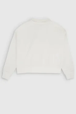 Teddy Smith Sweat col montant zippé S-HYPE ZIP MIDDLE WHITE MIDDLEWHITE Cheap