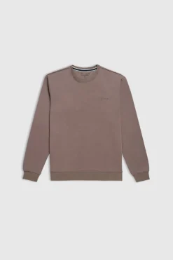 Teddy Smith Sweat col rond NARK RC CHATAIN Best Sale